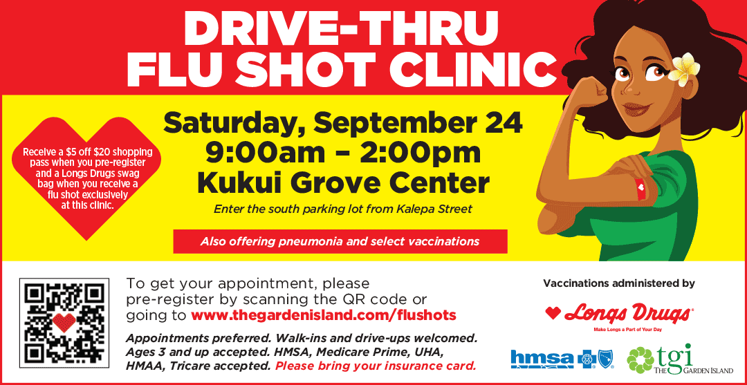 Longs Drugs Kauai Drive-Thru Flu Shot Clinic