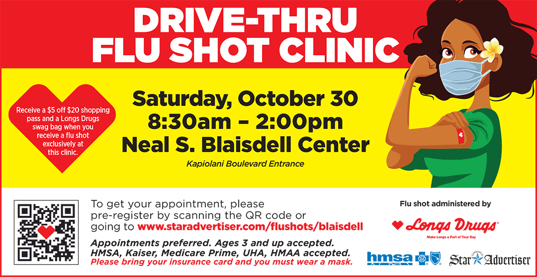 Longs Drugs Neal S. Blaisdell Center Drive-Thru Flu Shot Clinic